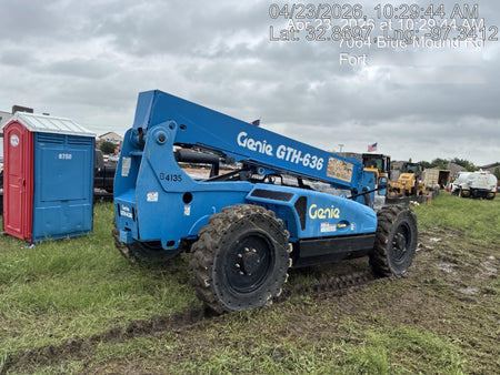 2017 Genie GTH-636 Genie GTH636 Telehandler, 48" Carriage, Solid Tires