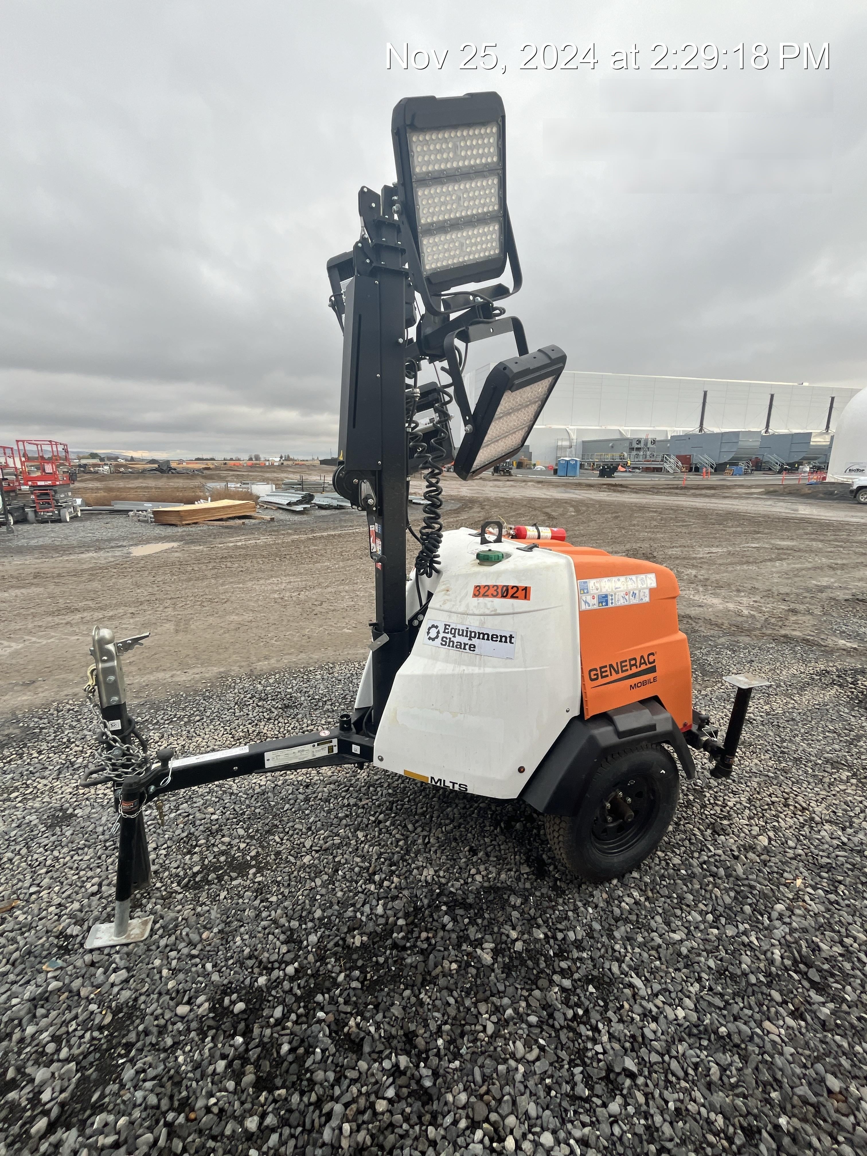 2023 Generac MLT2 Diesel, Flex Switch 120V Input, Powerzone Controller, (4) 320W LED Lights, 4kW Generator, 39.9 Gal Fuel Tank, 2" Ball, T3