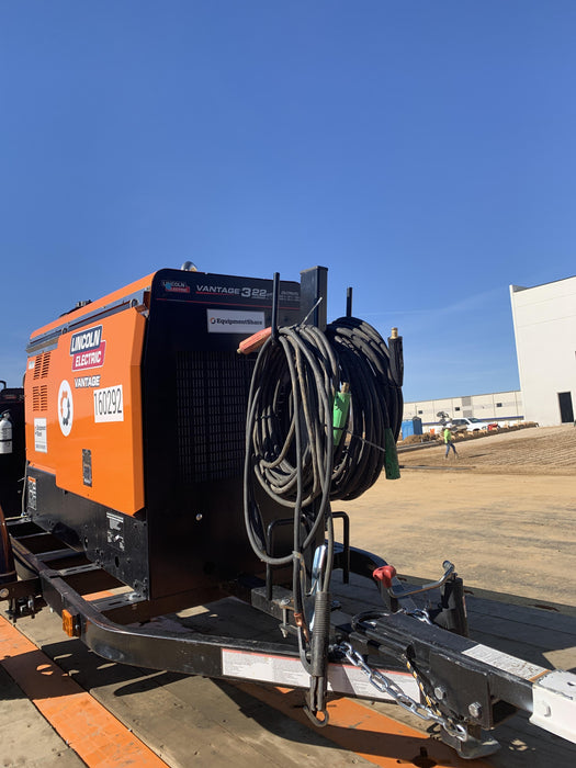 2021 Lincoln Electric Vantage 322 Vantage 322 Ready Pak 3 w/ Decals, ORANGE (includes trailer, cable rack, fender light kit) NO Telematics