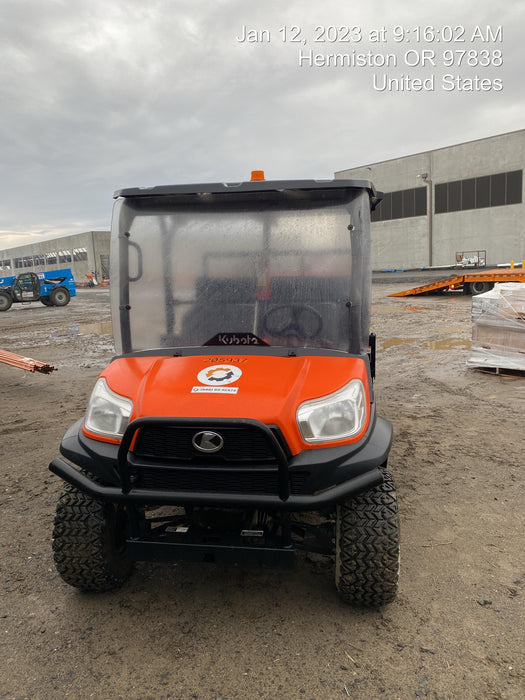 2022 Kubota RTV-X1140W-H Plastic Canopy, Windshield Acrylic Clear, LED Strobe Light, Wire Harness Kit, Back up Alarm