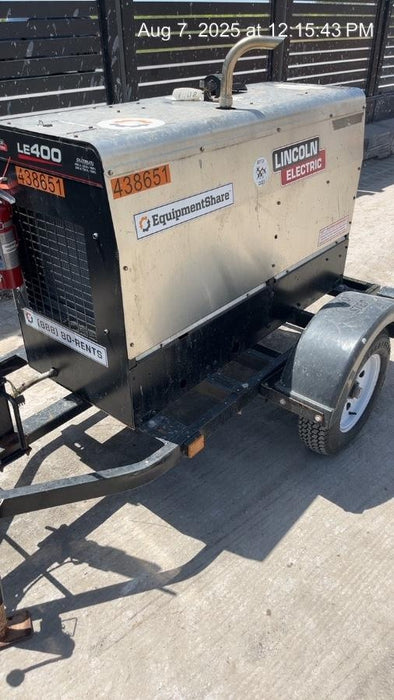 2024 Lincoln Electric LE400 Kubota V1505, Trlr, Cable Rack, Light Kit, ES Decals, T3