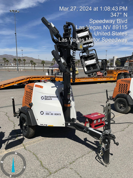 2023 Generac MLT2 Diesel, Flex Switch 120V Input, Powerzone Controller, 
(4) 320W LED Lights, 4kW Generator, 39.9 Gal Fuel Tank, 2" Ball, T3