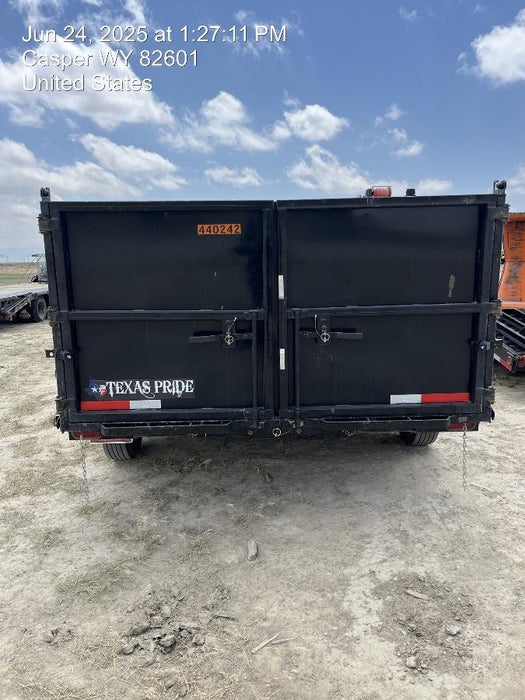 2024 TEXAS PRIDE TRAILERS 14'L x 7'W 5 Cu Yd Trunnion Hydraulic Dump