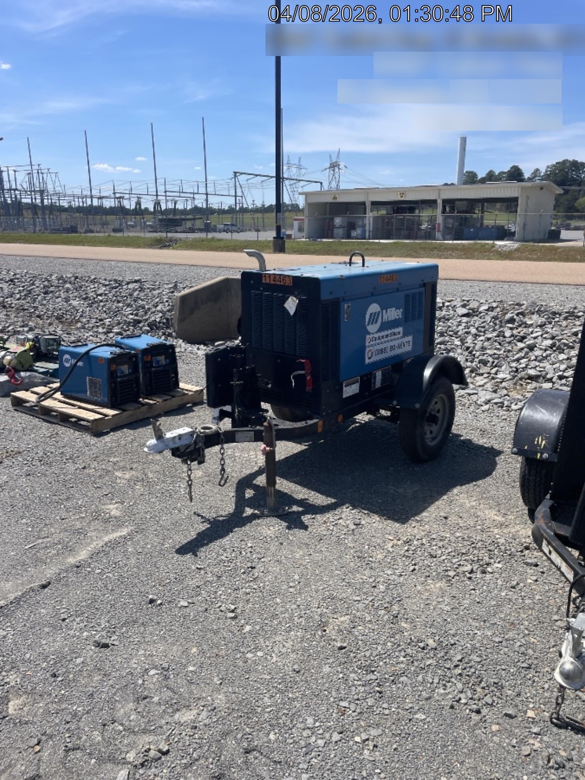 2020 Miller Electric BIG BLUE 400 Trailer Mounted Welder