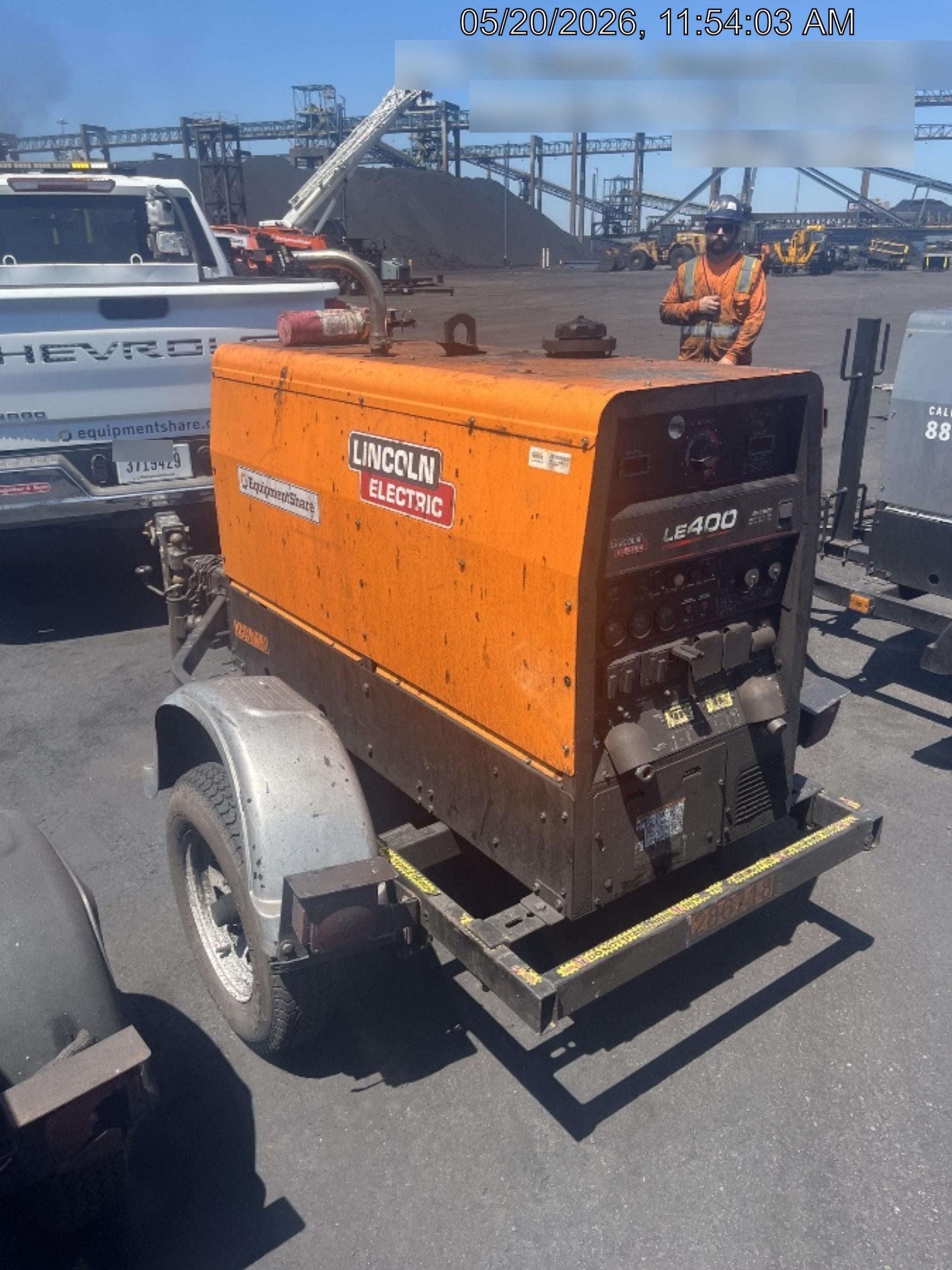 2022 Lincoln Electric LE400 Kubota V1505, Trlr, Cable Rack, Light Kit, ES Decals, T3