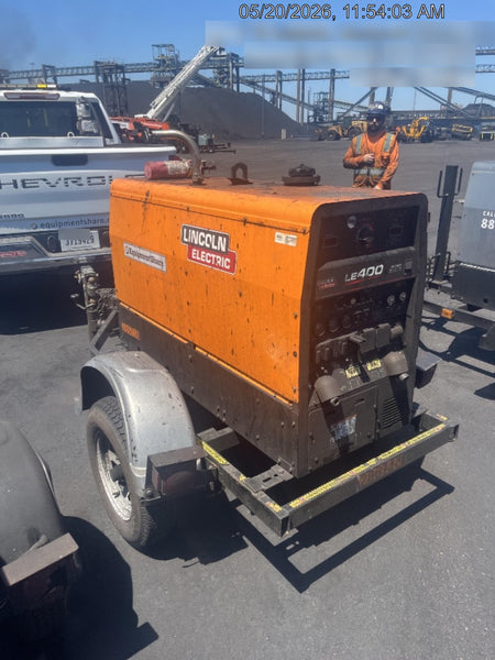 2022 Lincoln Electric LE400 Kubota V1505, Trlr, Cable Rack, Light Kit, ES Decals, T3