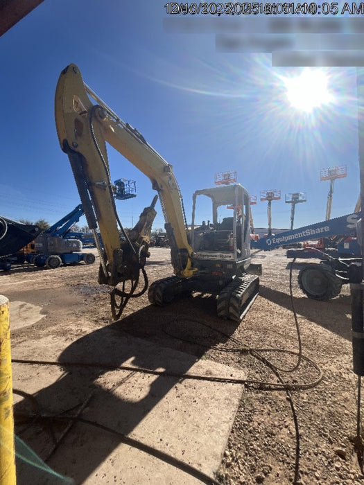 2019 Wacker Neuson EZ53 Open ROPS, Long Dipperstick, T4, VDS Manual QC, Buckets: 12/18/24", Hydraulic Thumb