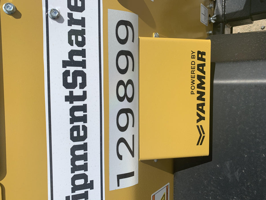 2021 Allmand NLV3GR (4) LED Light Fixture 350W, 23' Vertical Mast, 3kW Prime, Towable, Deep Sea L401, Leveling Jacks, Yanmar T4F 5.8hp