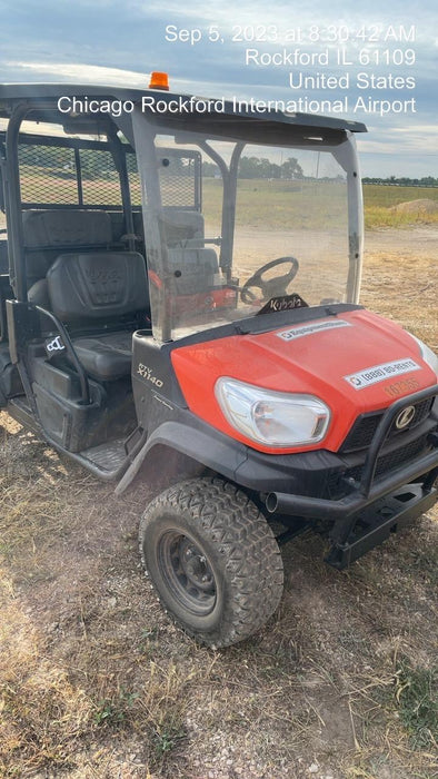 2022 Kubota RTV-X1140W-H Plastic Canopy, Windshield Acrylic Clear, LED Strobe Light, Wire Harness Kit, Back up Alarm