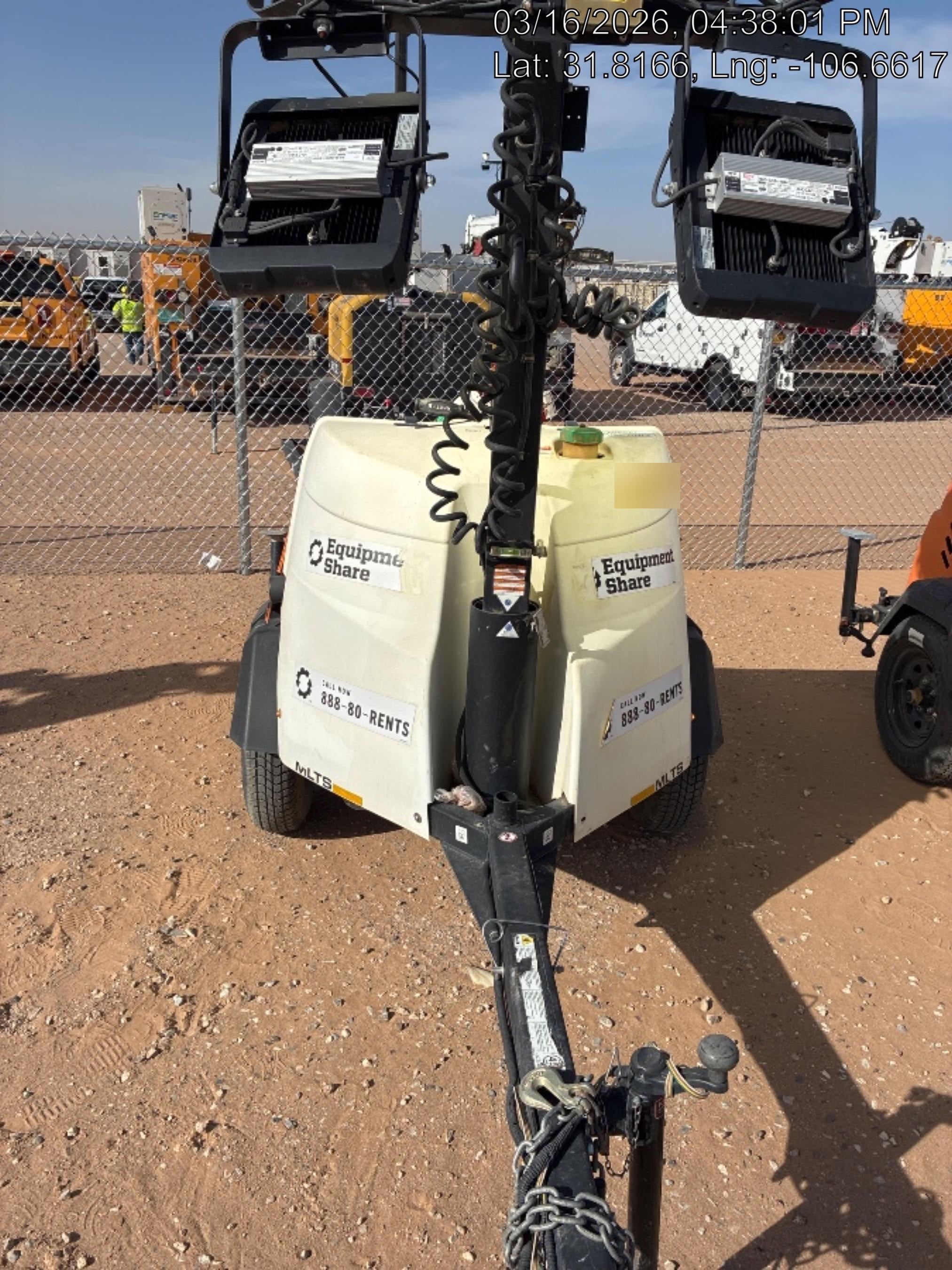 2024 Generac MLT2 Diesel, Flex Switch 120V Input, Powerzone Controller, 
(4) 320W LED Lights, 4kW Generator, 39.9 Gal Fuel Tank, 2" Ball, T3