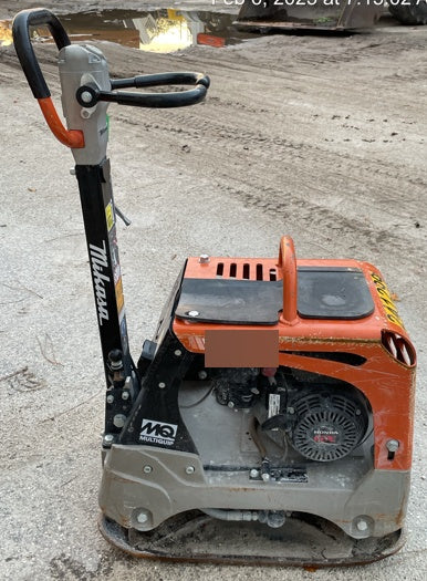 2022 Multiquip MVH158 Honda GX200, 17" Plate, Gas