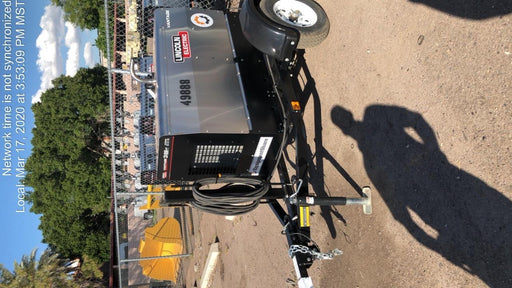 2018 Lincoln Electric Vantage 322 Welder Ready-Pak 3, Two wheel trailer, Fender and Light kit, Cable Rack