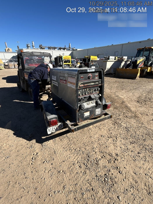 2019 Lincoln Electric Vantage 322 Ready-Pak 3, Two Wheel Trailer, Fender and Light Kit, Cable Rack