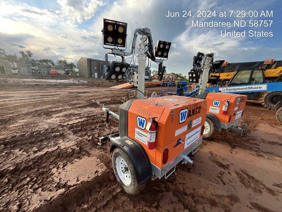 2024 Wanco WLTT-4MM4K Diesel, Deep Sea Controller, Shore Power Plug, Auto Start, (4) 350W LED Floodlights, 4kW Generator, 60 Gal Fuel Tank, 2" Ball, T3