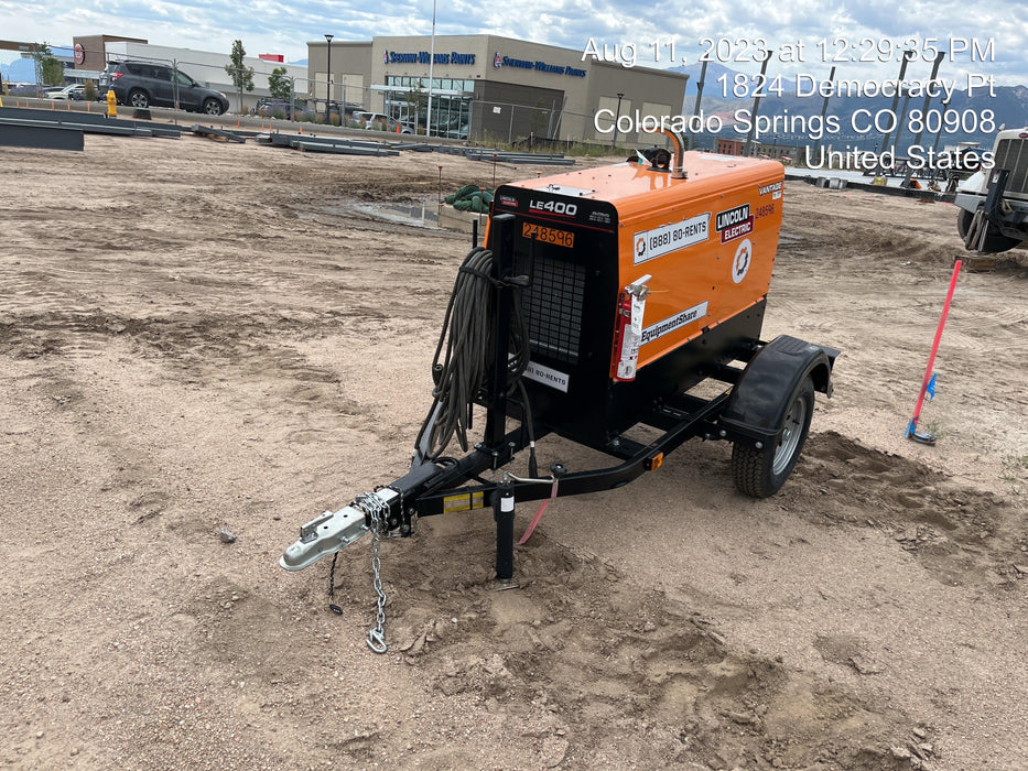 2022 Lincoln Electric LE400 Kubota V1505, Trlr, Cable Rack, Light Kit, ES Decals, T3