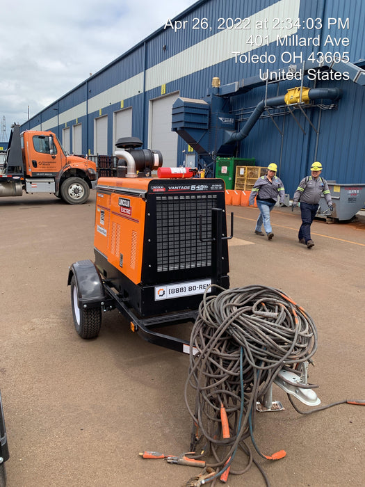 2021 Lincoln Electric Vantage 549X Ready Pak 3, ORANGE (includes trailer, cable rack, fender light kit)