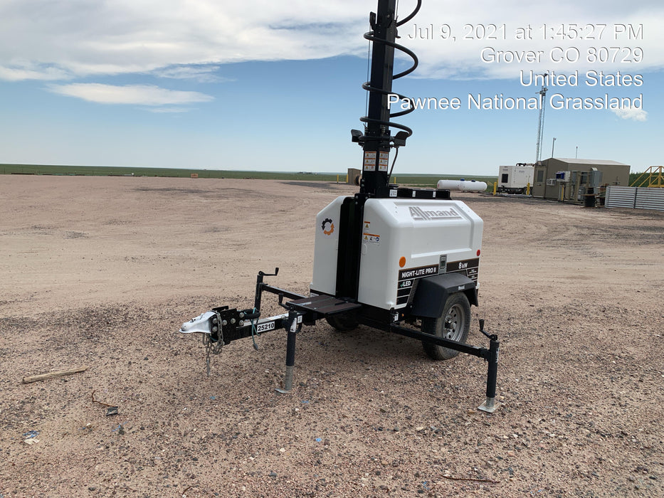 2019 Allmand Night-Lite Pro II Allmand Night-Lite Pro II Allmand Night-Lite Pro II 8 kW Light Tower w/Kubota Engine, LED Light Package