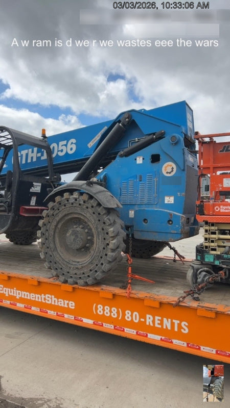 2018 Genie GTH-1056 GTH-1056 w/Open ROPS, FF Tires, Beacon, 48" carriage/forks