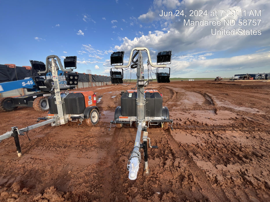 2024 Wanco WLTT-4MM4K Diesel, Deep Sea Controller, Shore Power Plug, Auto Start, (4) 350W LED Floodlights, 4kW Generator, 60 Gal Fuel Tank, 2" Ball, T3