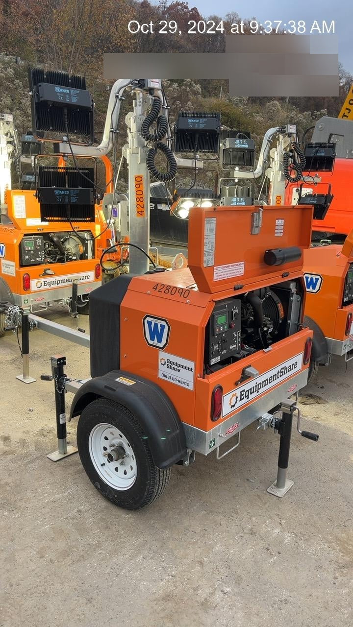 2024 Wanco WLTT-4MM4K Diesel, Deep Sea Controller, Shore Power Plug, Auto Start, (4) 350W LED Floodlights, 4kW Generator, 60 Gal Fuel Tank, 2" Ball, T3