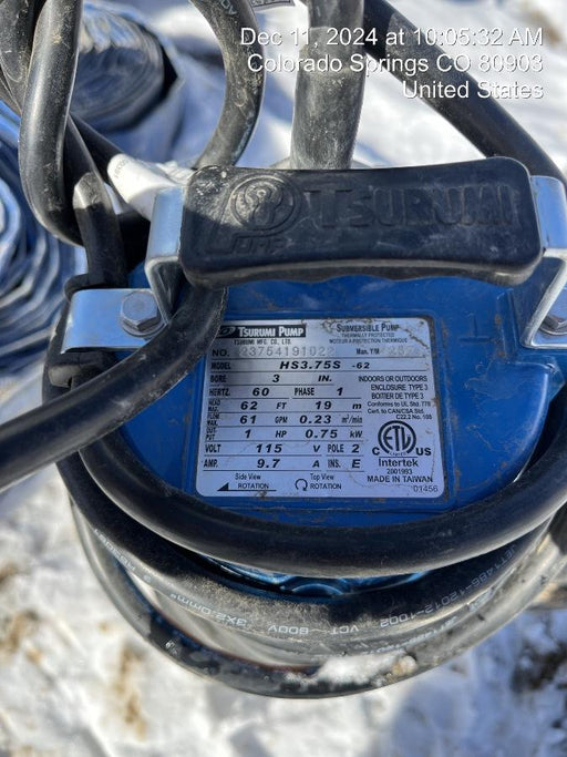 2024 TSURUMI HS3.75S