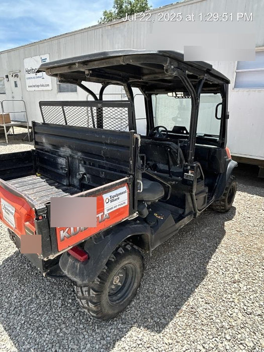 Kubota RTV-X1140W-H 4wd Utility Cart, LED Strobe, Windshield Tempered Glass, Pastic Canopy, Wire Harness Kit, Backup Alarm