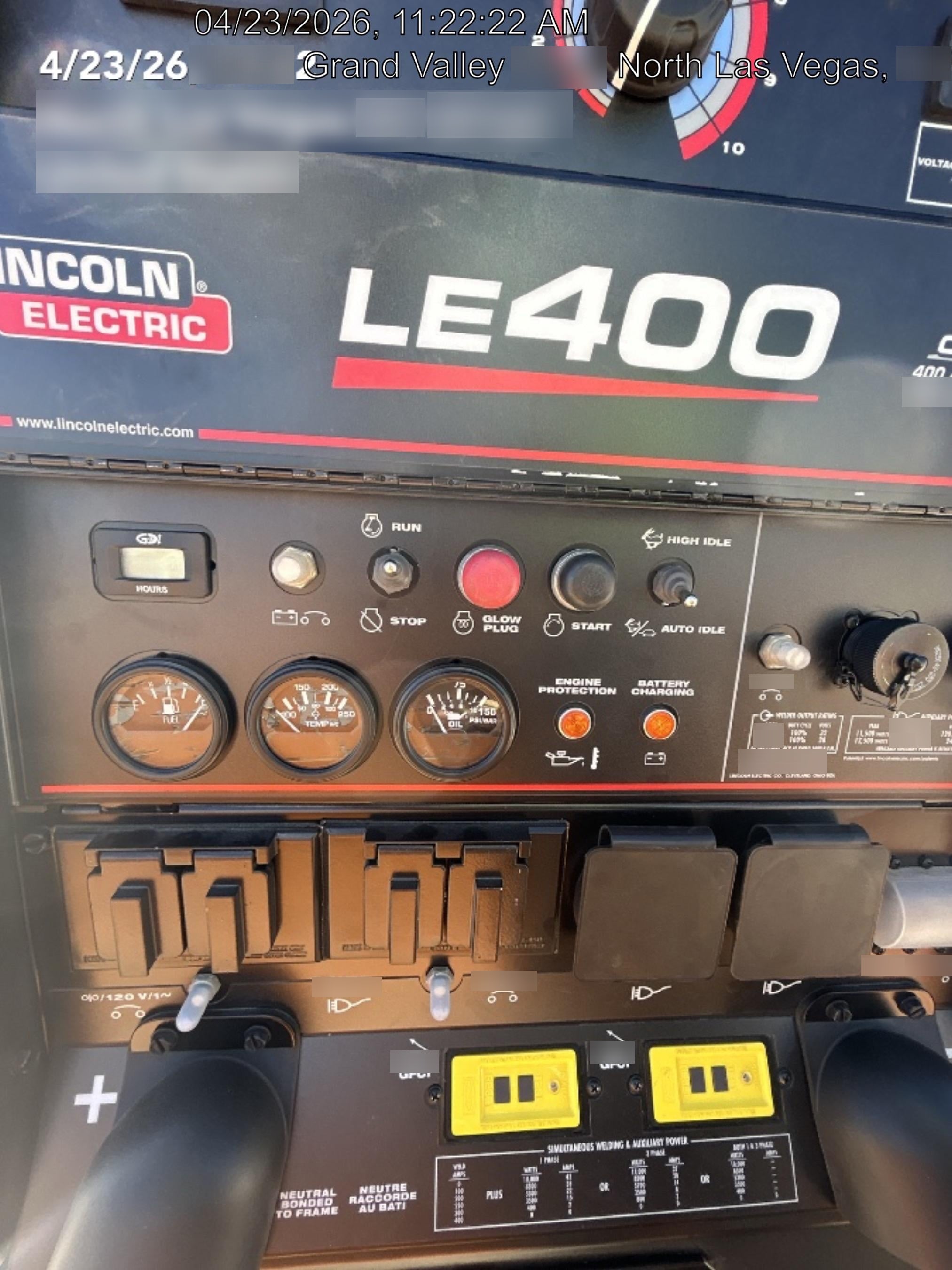 2026 LINCOLN ELECTRIC LE400
