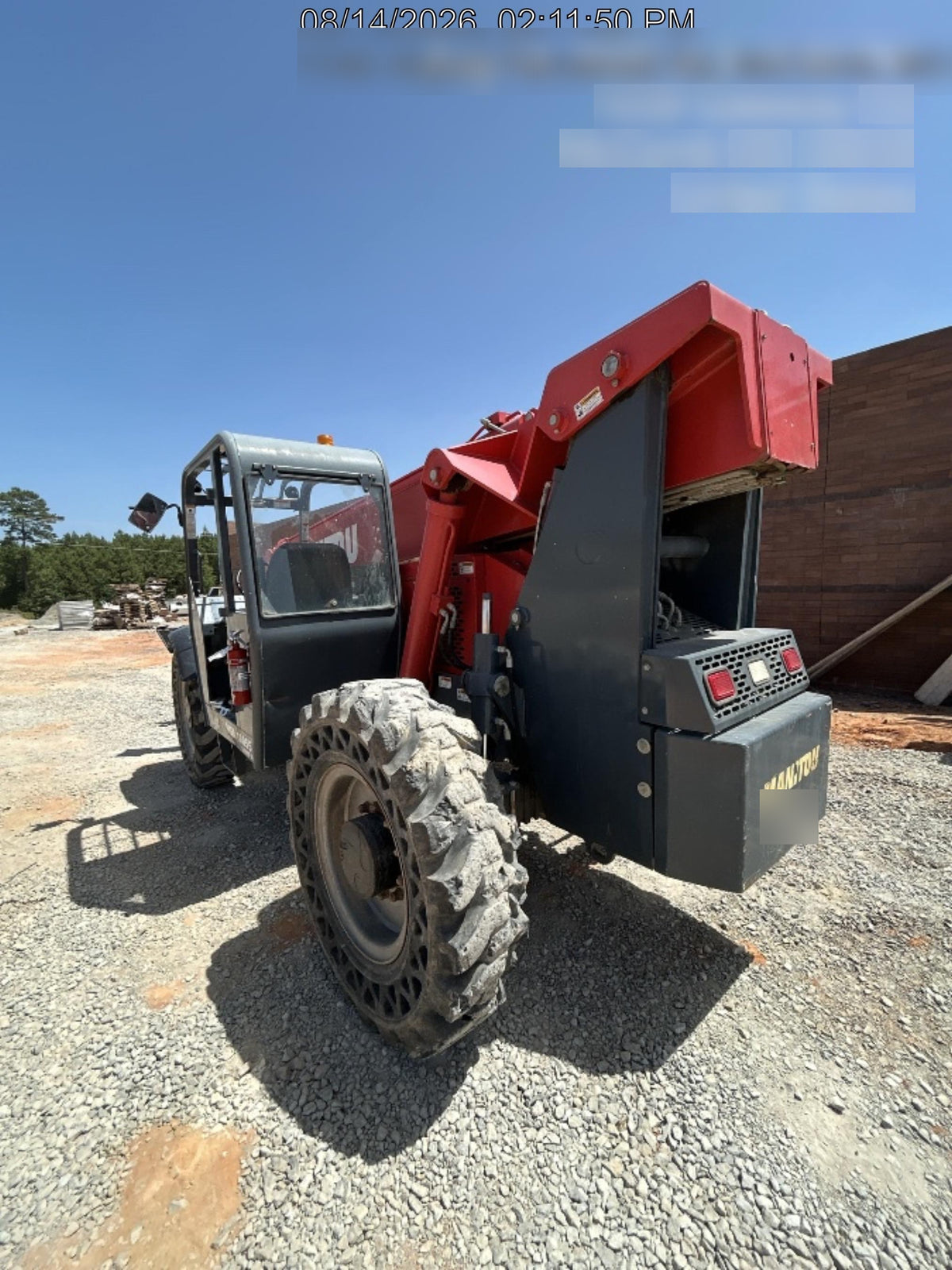 2018 Manitou MTA10055 MTA10055 - Canopy, Worklights, Beacon, 66" Carriage, 60" Forks, Solid Tires, Aux Hydraulics