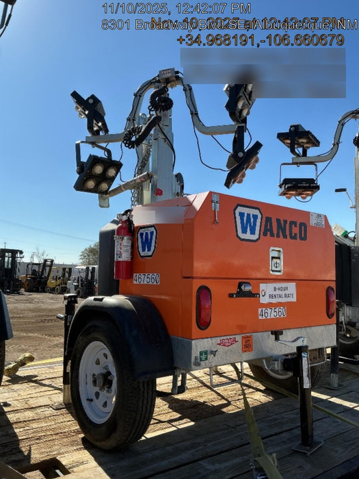 2024 Wanco WLTT-4MM4K Diesel, Deep Sea Controller, Shore Power Plug, Auto Start, (4) 350W LED Floodlights, 4kW Generator, 60 Gal Fuel Tank, 2" Ball, T3