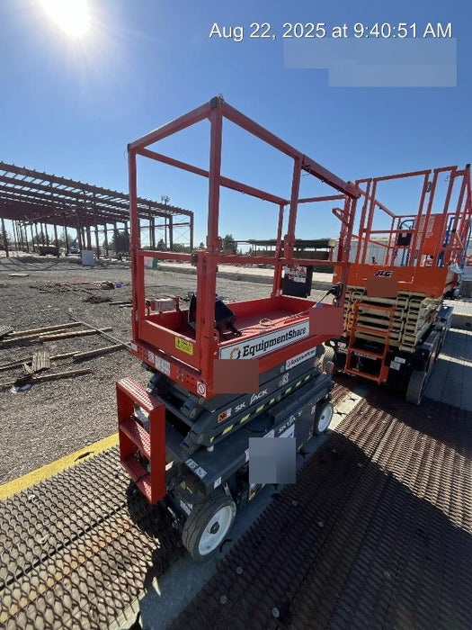 2020 Skyjack SJIII-3219 Solid NM Tires, Half height spring hinged entry gate, Dual Beacons, 800W Inverter