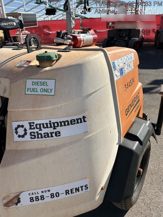 2023 Generac MLT2 Diesel, Flex Switch 120V Input, Powerzone Controller, (4) 320W LED Lights, 4kW Generator, 39.9 Gal Fuel Tank, 2" Ball, T3