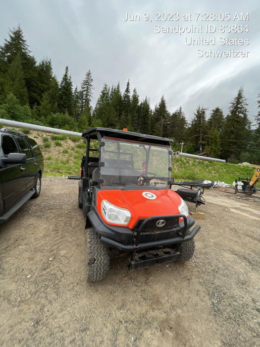 2022 Kubota RTV-X1140W-H Plastic Canopy, Windshield Acrylic Clear, LED Strobe Light, Wire Harness Kit, Back up Alarm