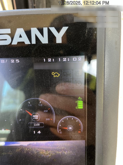 2020 Sany SY155U Rubber Tracks, Front Blade