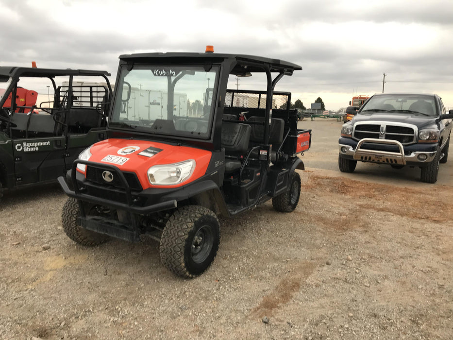 2019 Kubota RTV-X1140 4wd Utility Cart, LED Strobe, Windshield Tempered Glass, Pastic Canopy, Wire Harness Kit, Backup Alarm