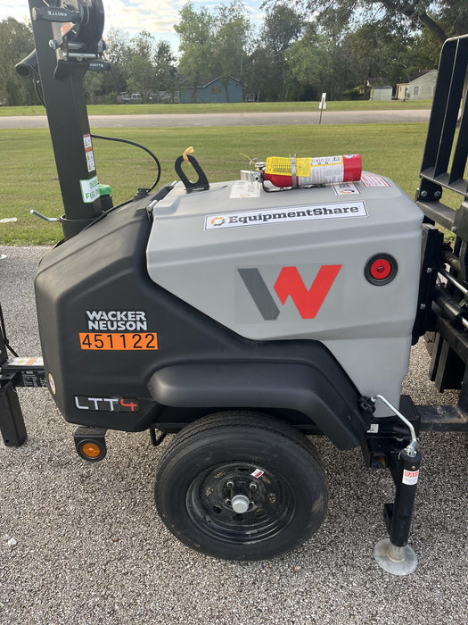 2024 Wacker Neuson LTT4 Diesel, Kohler KDW702, Deep Sea Controller, Auto Start, LED 320W, Bypass Outlet, T3