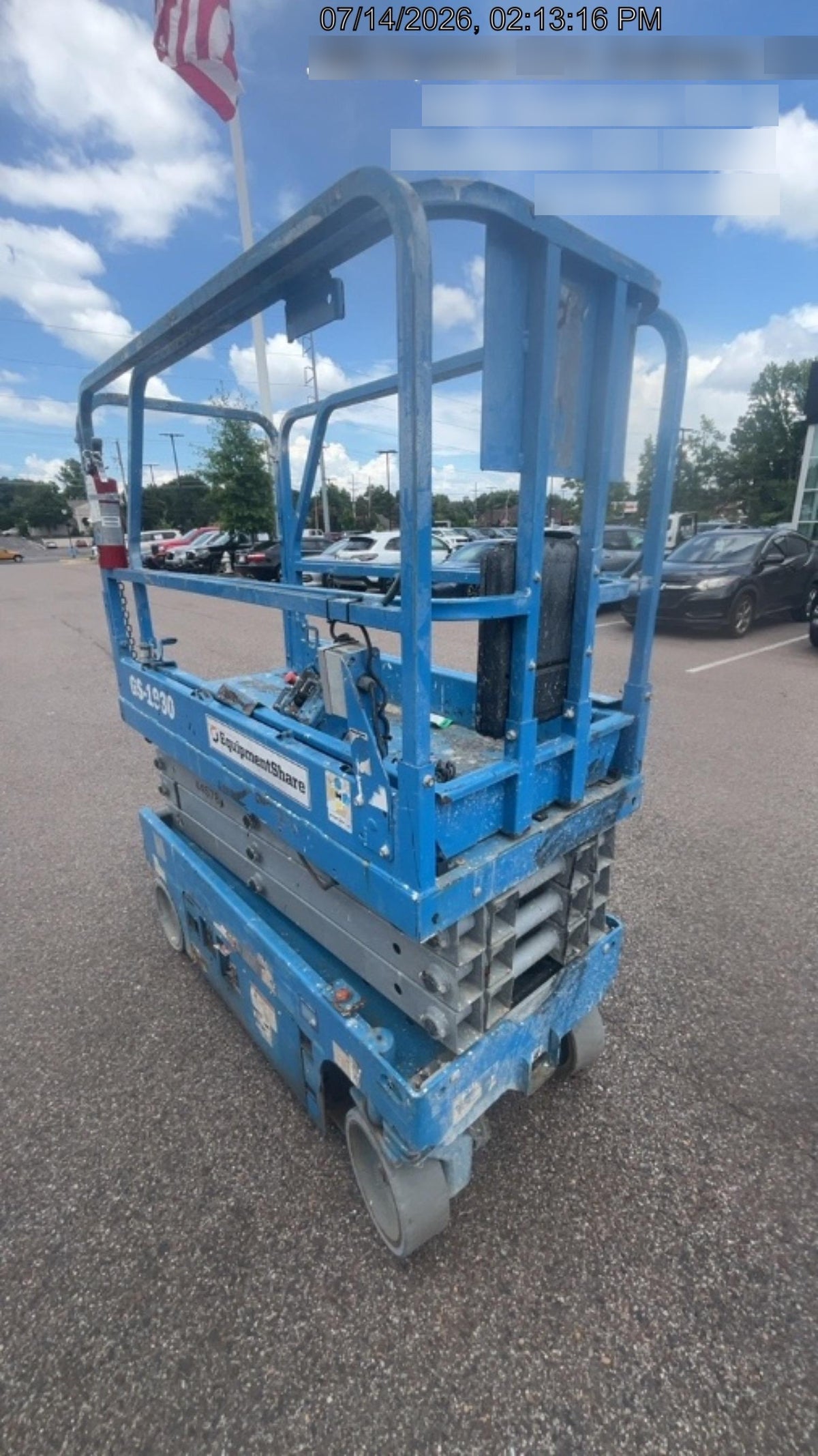 2019 Genie GS-1930 Fixed rails with chain Entry