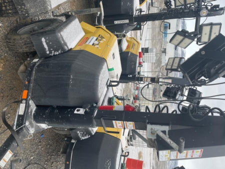 2020 Allmand NLV3GR (4) LED Light Fixture 350W, 23' Vertical Mast, 3kW Prime, Towable, Deep Sea L401, Leveling Jacks, Yanmar T4F 5.8hp