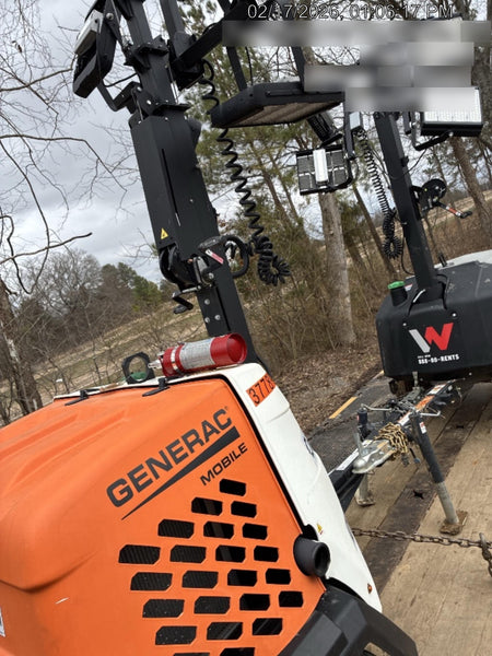 2023 Generac MLT2 Diesel, Flex Switch 120V Input, Powerzone Controller, 
(4) 320W LED Lights, 4kW Generator, 39.9 Gal Fuel Tank, 2" Ball, T3