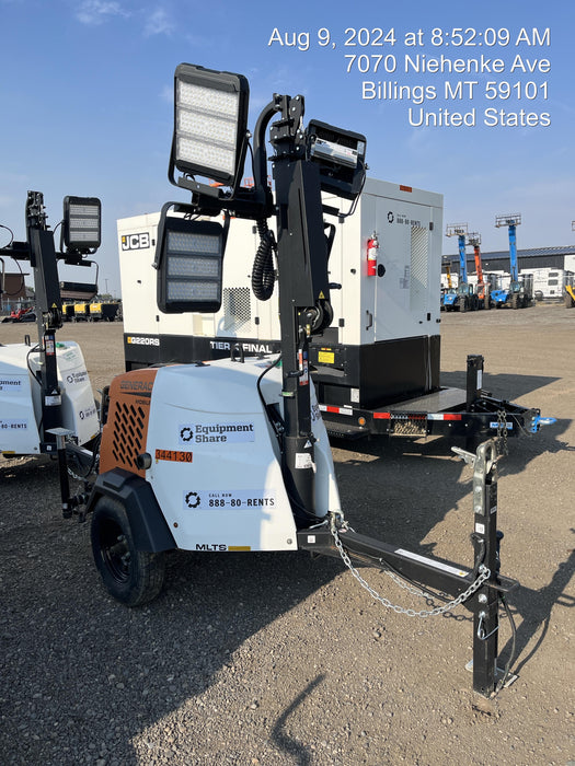 2023 Generac MLT2 Diesel, Flex Switch 120V Input, Powerzone Controller, (4) 320W LED Lights, 4kW Generator, 39.9 Gal Fuel Tank, 2" Ball, T3