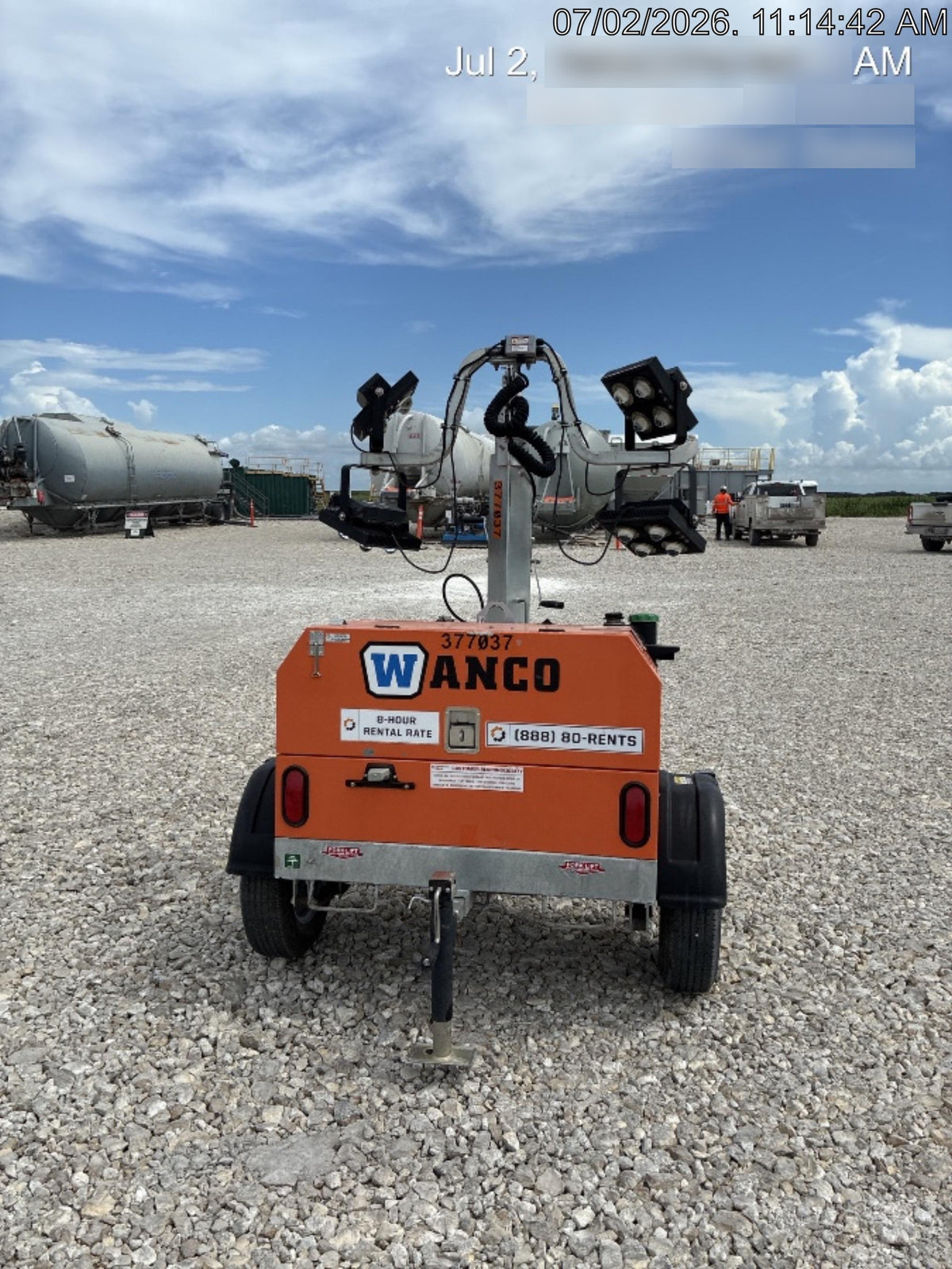 2023 Wanco WLTT-4MM4K Diesel, Deep Sea Controller, Shore Power Plug, Auto Start, (4) 350W LED Floodlights, 4kW Generator, 60 Gal Fuel Tank, 2" Ball, T3