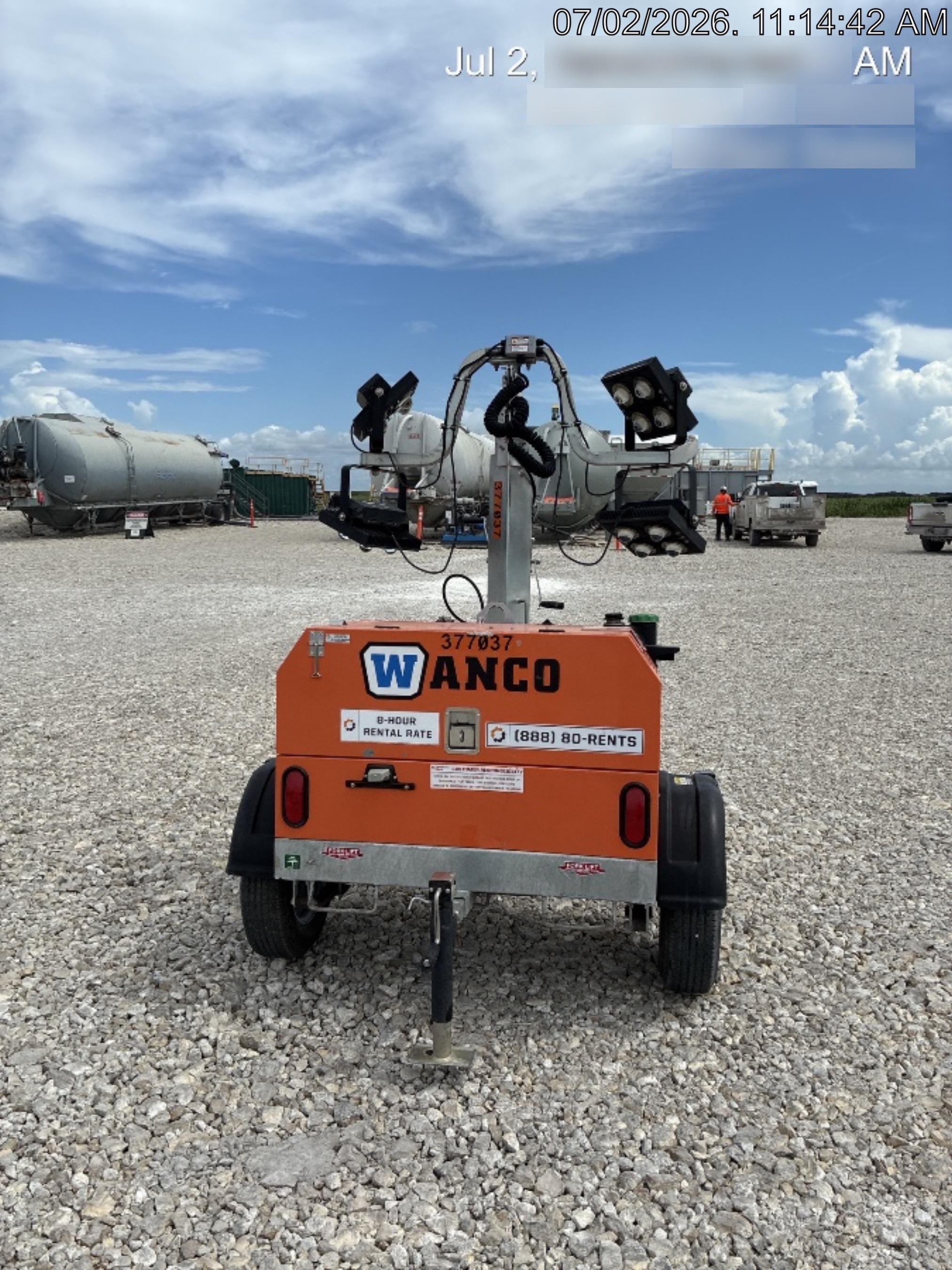 2023 Wanco WLTT-4MM4K Diesel, Deep Sea Controller, Shore Power Plug, Auto Start, (4) 350W LED Floodlights, 4kW Generator, 60 Gal Fuel Tank, 2" Ball, T3
