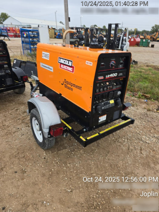 2022 Lincoln Electric LE400 Kubota V1505, Trlr, Cable Rack, Light Kit, ES Decals, T3