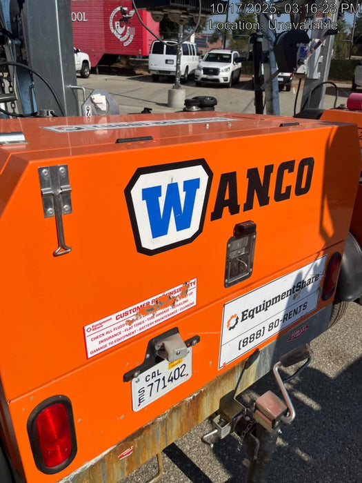 2024 Wanco WLTT-4MM4K Diesel, Deep Sea Controller, Shore Power Plug, Auto Start, (4) 350W LED Floodlights, 4kW Generator, 60 Gal Fuel Tank, 2" Ball, T3
