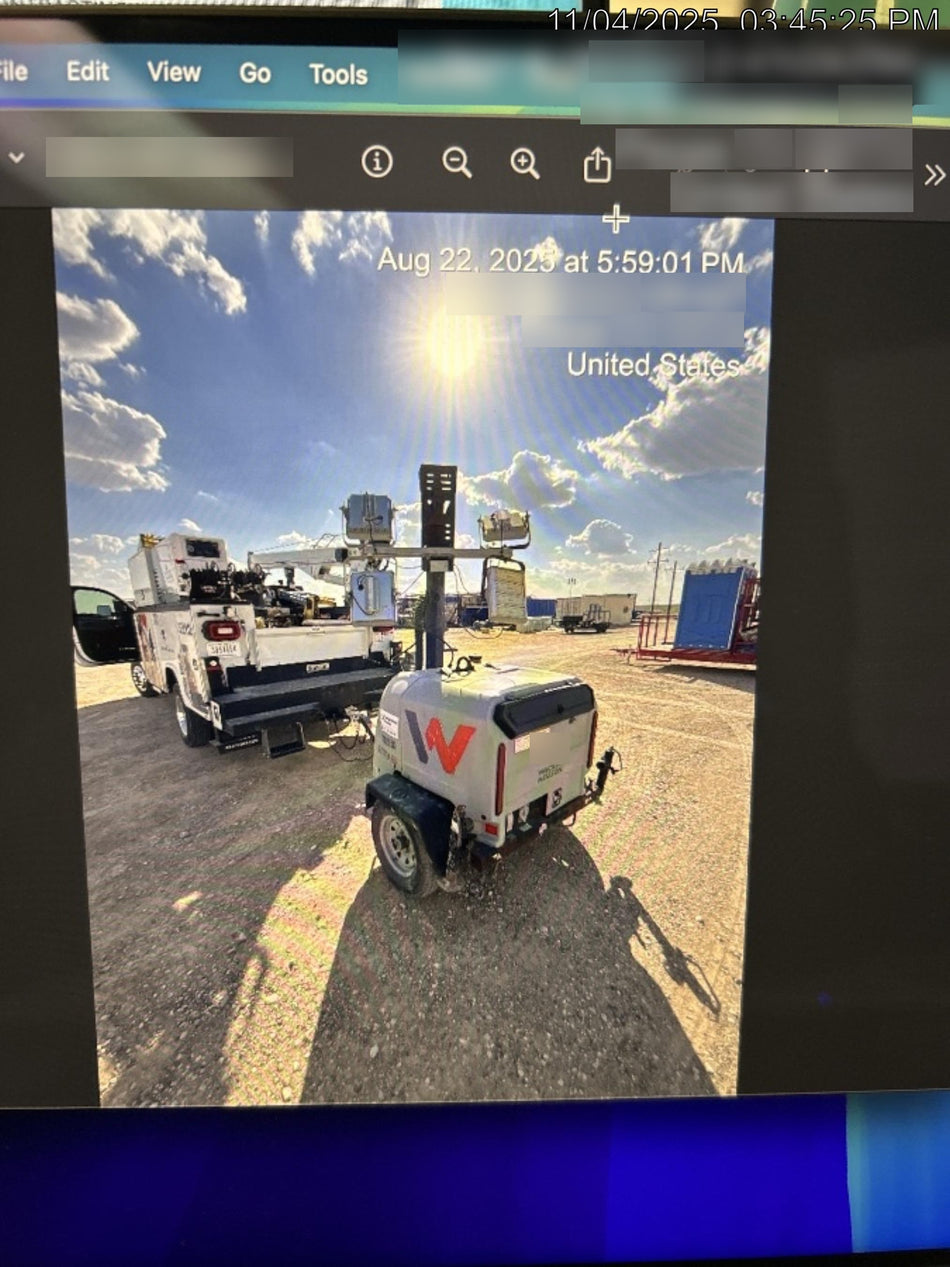 2019 Wacker Neuson LTV6K-LED LTV6K Light Tower, LED 300W, Telematics EQ SH Kubota