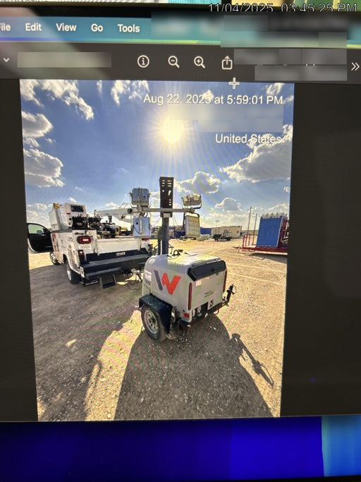 2019 Wacker Neuson LTV6K-LED LTV6K Light Tower, LED 300W, Telematics EQ SH Kubota