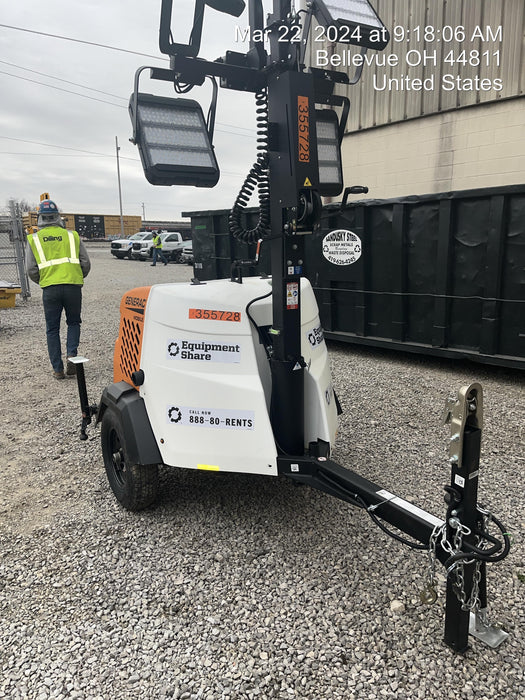 2023 Generac MLT2 Diesel, Flex Switch 120V Input, Powerzone Controller, 
(4) 320W LED Lights, 4kW Generator, 39.9 Gal Fuel Tank, 2" Ball, T3