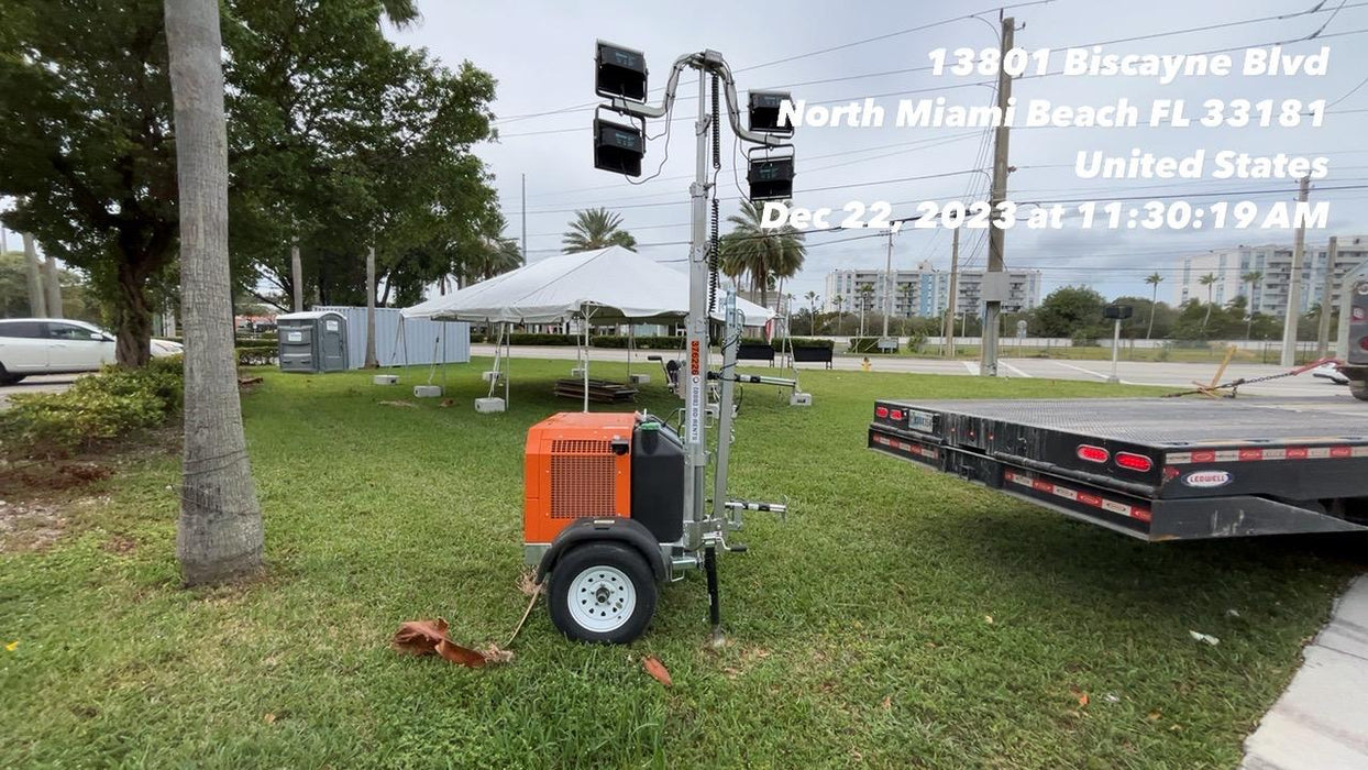 2023 Wanco WLTT-4MM4K Diesel, Deep Sea Controller, Shore Power Plug, Auto Start, (4) 350W LED Floodlights, 4kW Generator, 60 Gal Fuel Tank, 2" Ball, T3