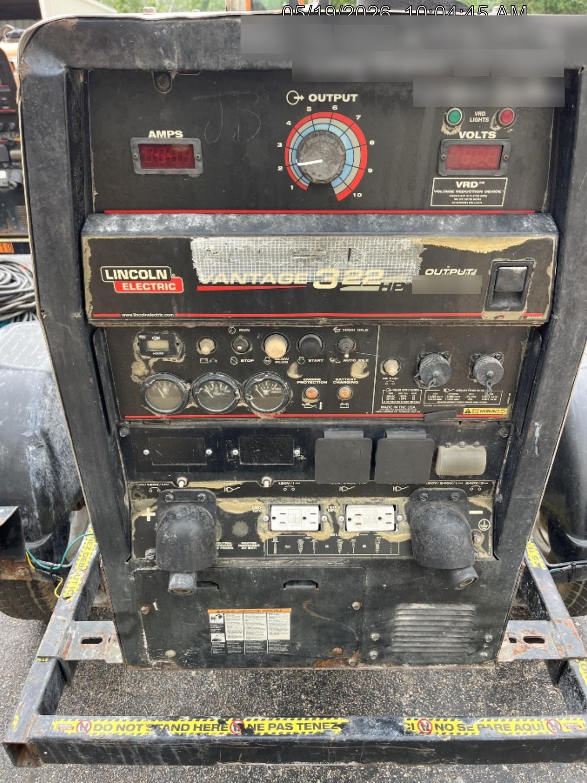 Lincoln Electric Vantage 322 Lincoln Vantage 322 Welder w/Trailer