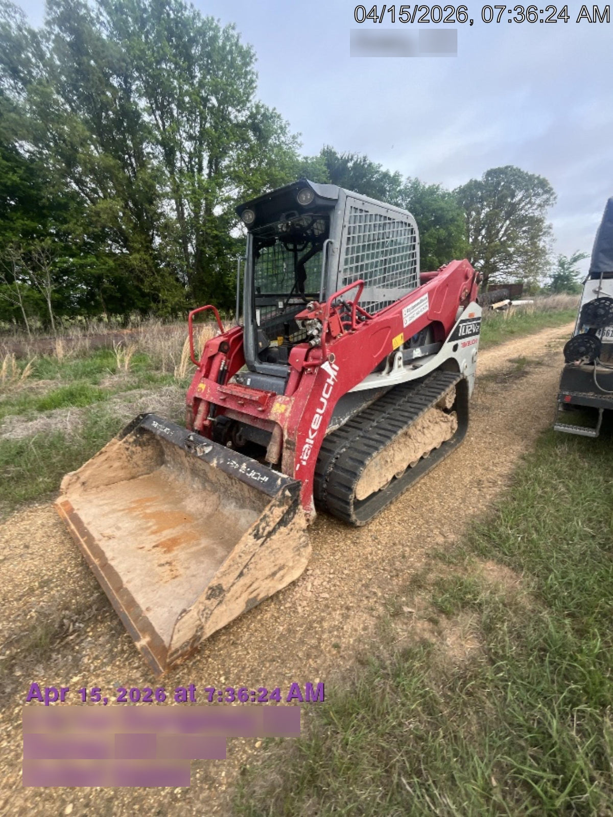2019 Takeuchi TL12V2C Cab/Heat/AC, Back-up Alarm, Hydraulic QC w/80" HD Tooth Bucket