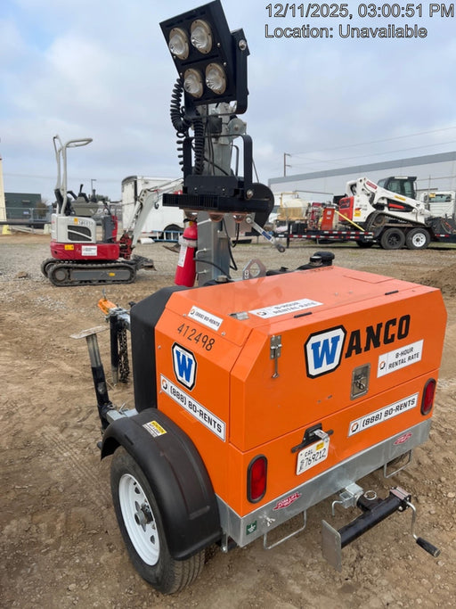 2024 Wanco WLTT-4MM4K Diesel, Deep Sea Controller, Shore Power Plug, Auto Start, (4) 350W LED Floodlights, 4kW Generator, 60 Gal Fuel Tank, 2" Ball, T3